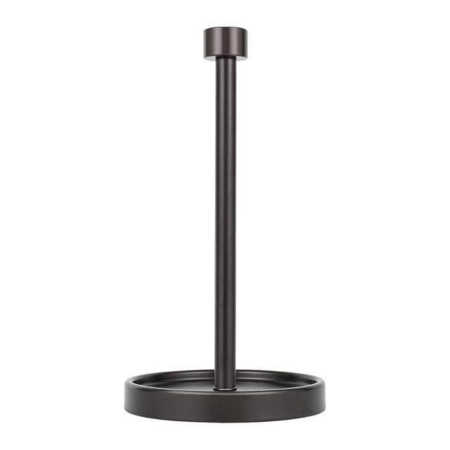 Ivilon Countertop Paper Towel Holder - Modern End Cap Minimalist Design - Color Oil Rubbed Bronze