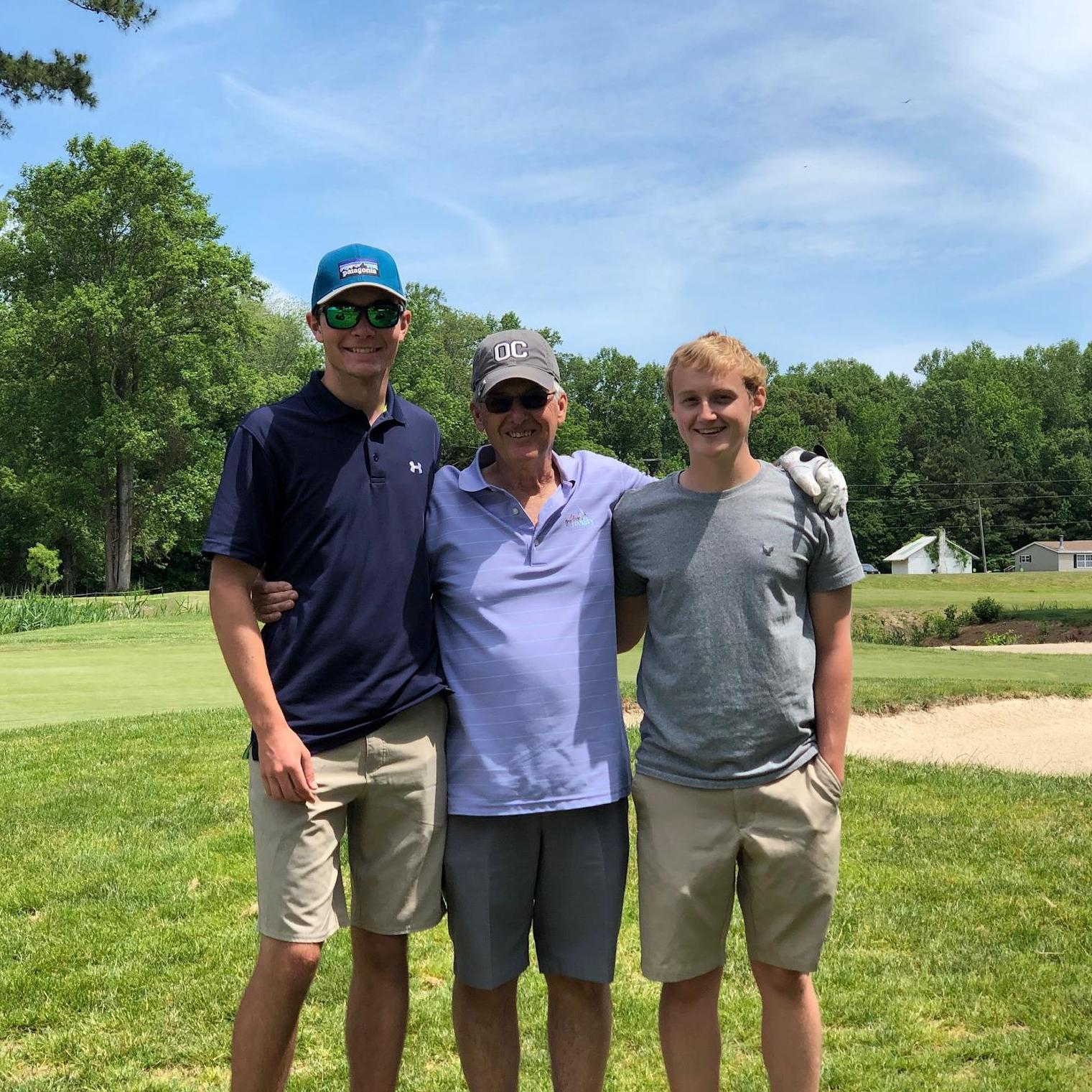 Golf with Colin and Pop