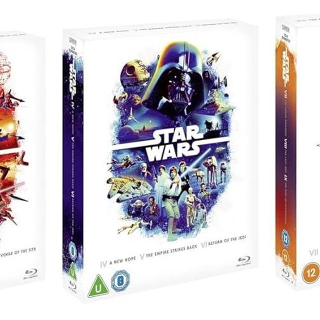 Star Wars Prequel / Original / Sequel Trilogy Box Set Blu-ray (Episodes 1-9)