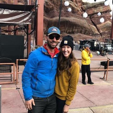 Front row at a Red Rocks concert!