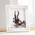 8"x10" White Marble Picture Frame
