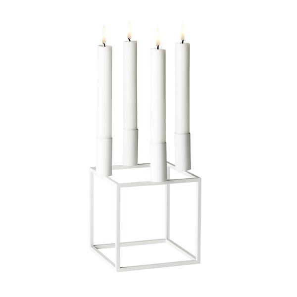 Kubus 4 Candle Holder - White