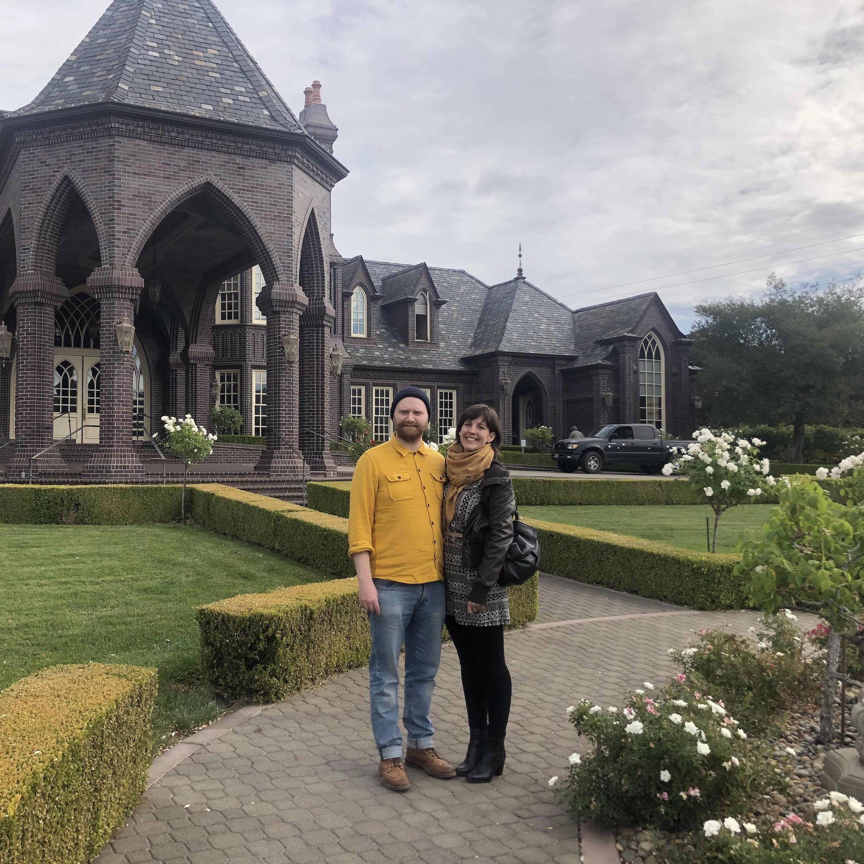 Visiting vineyards in Sonoma for Dan and Alex’s wedding.