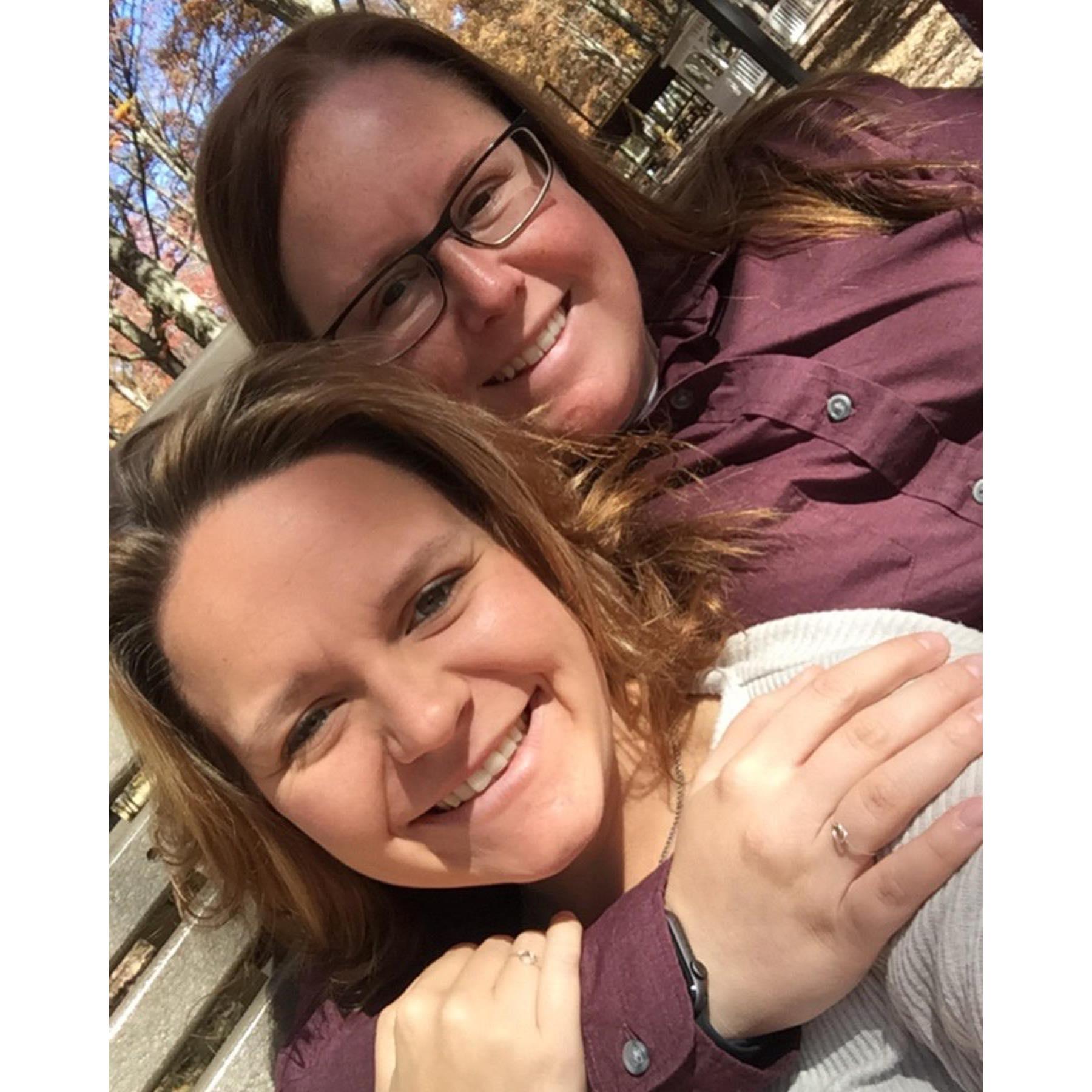 In our early days, we loved the swings at a local park