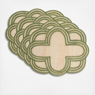 Scallop Stripe Placemat, Set of 4
