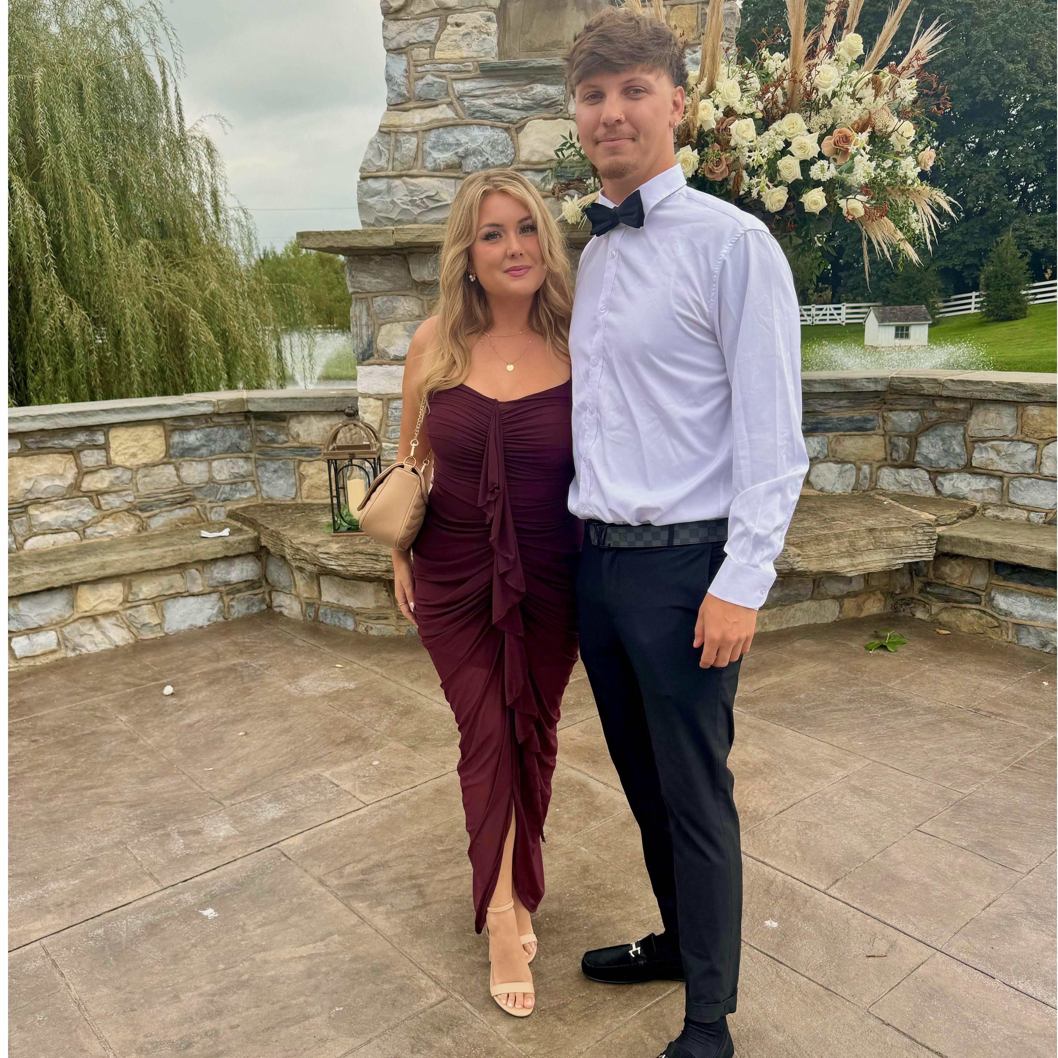 The last wedding we will attend together as a couple before our own!