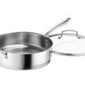 Cuisinart 89336-30H Professional Stainless Saute with Cover, 6-Quart