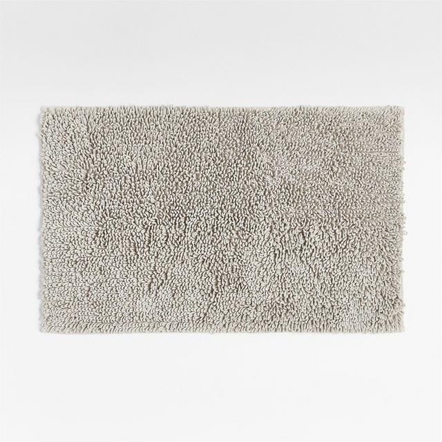 Loop Organic Cotton Silver Bath Mat