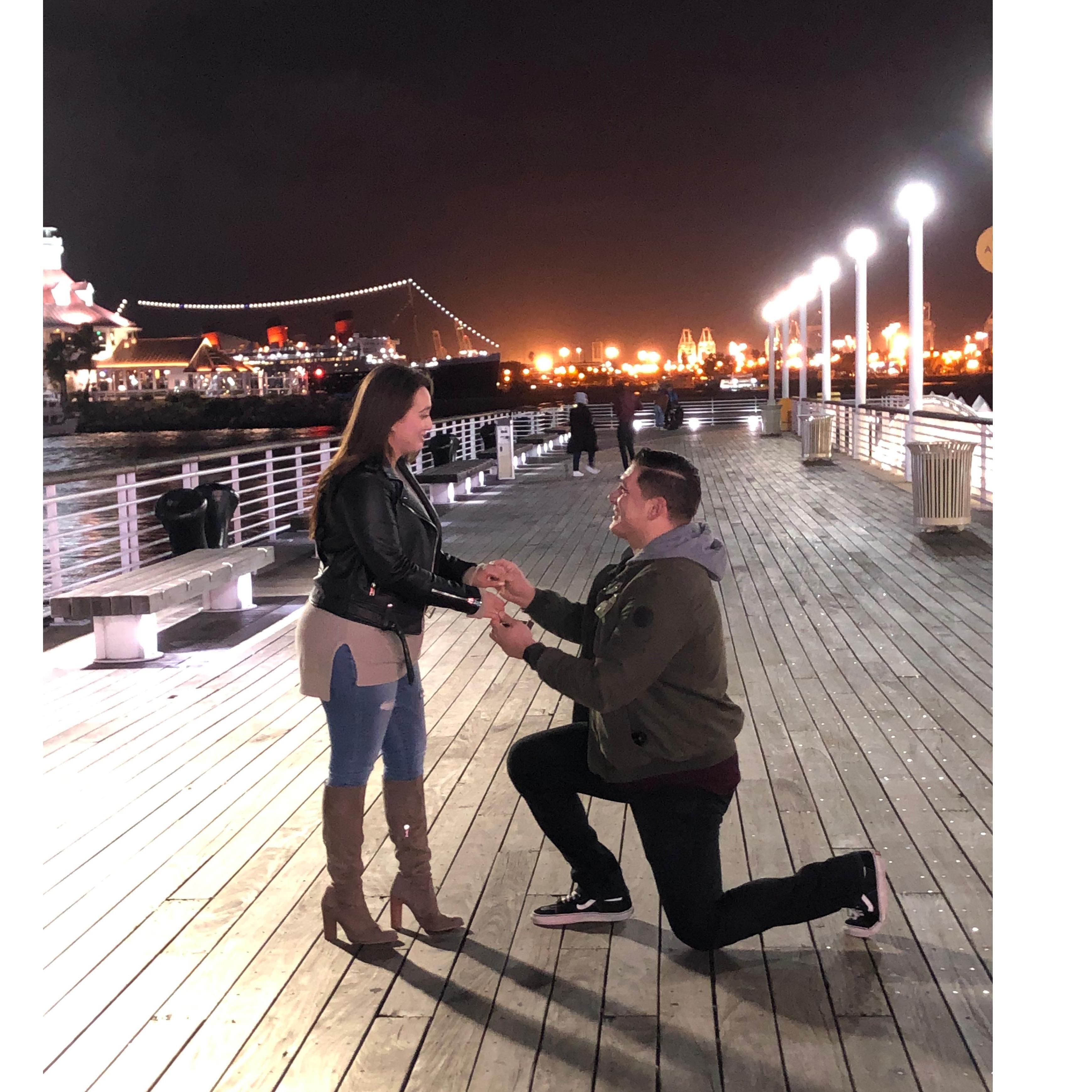 She said "Yes!"