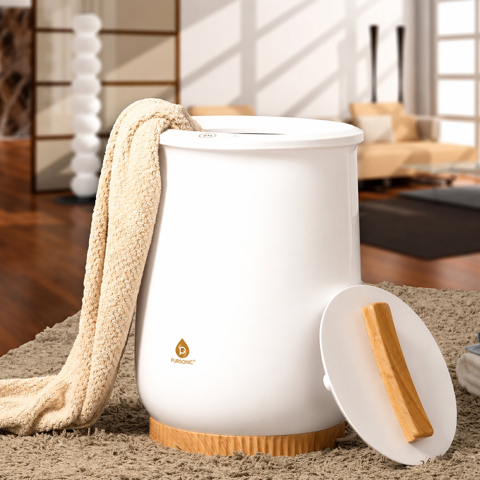 Purasonic, Luxury Bucket Towel Warmer | Zola