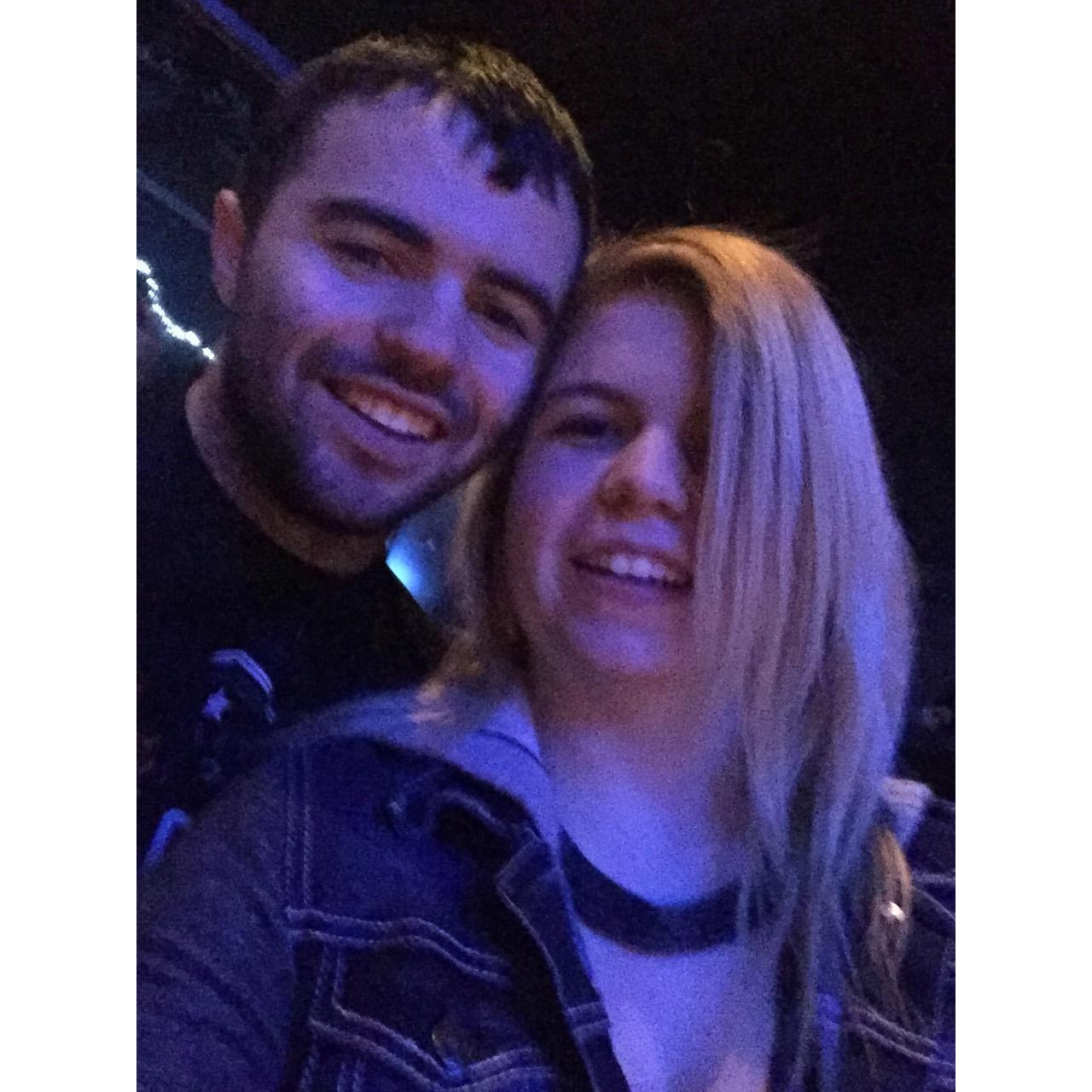 Us at the Slowdown in Omaha, NE for a concert.