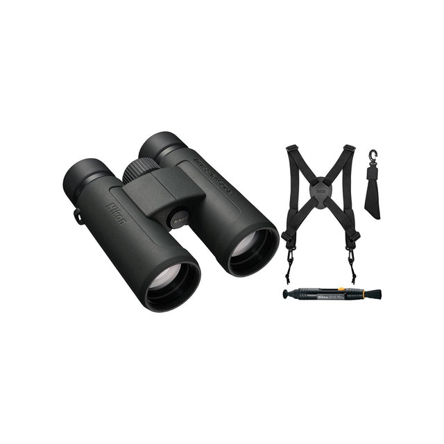 Nikon Prostaff P3 8X42 Binoculars with Harness and Lens Pen Cleaning System