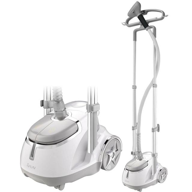 SALAV Professional Garment Steamer with Foot Pedal Power Control Silver
