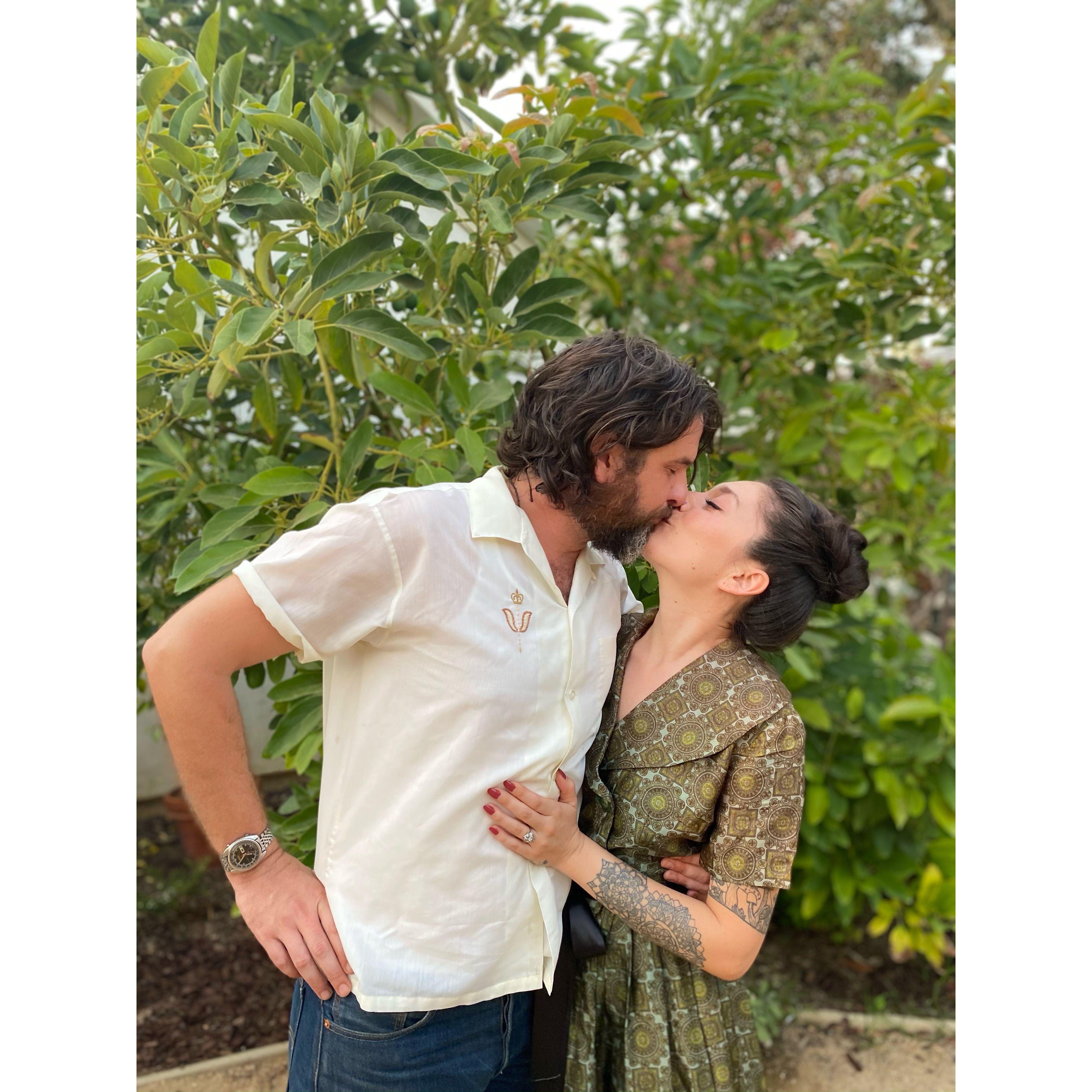 At my birthday party in 2021 we told family and friends we we're engaged 😍