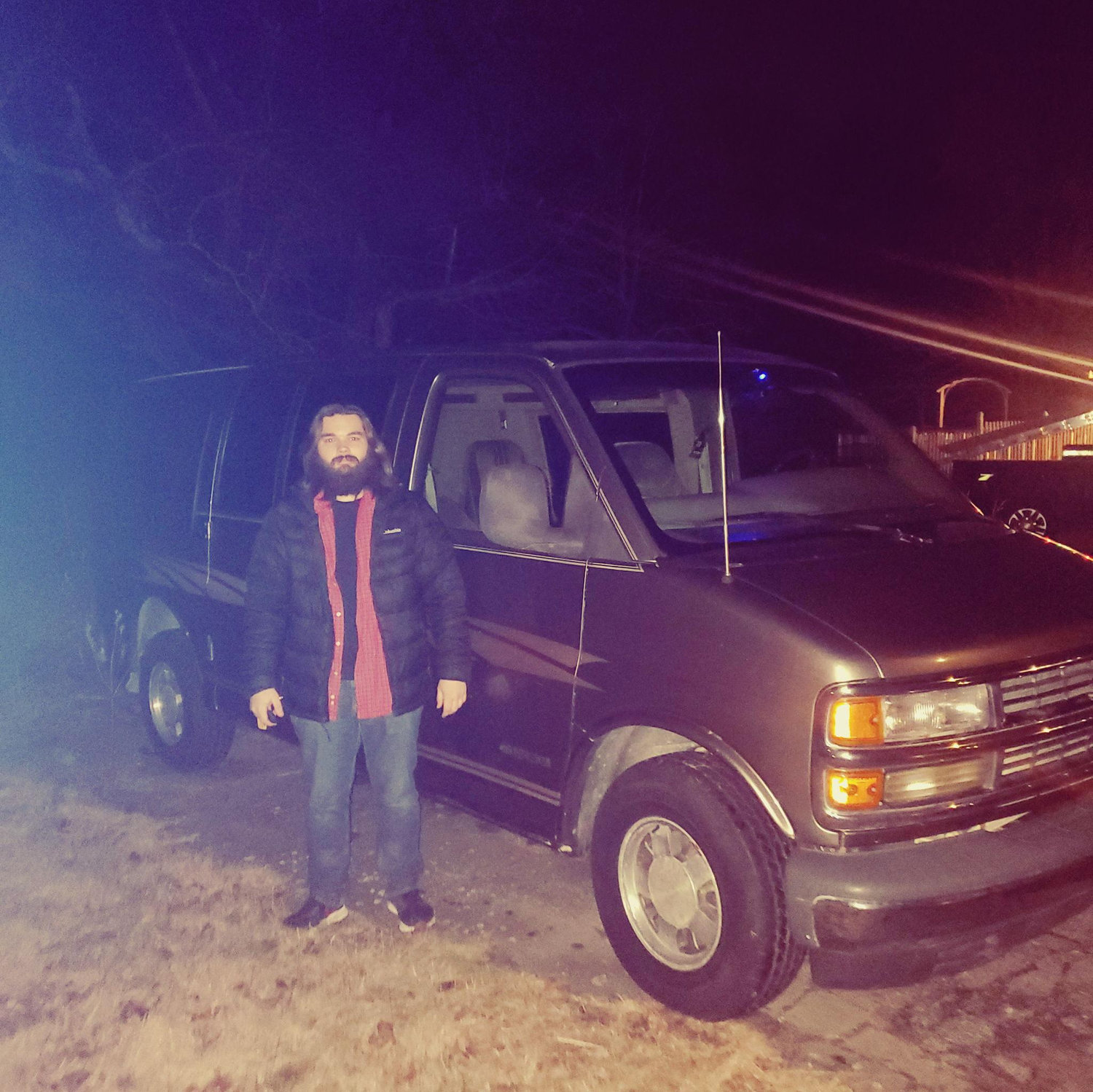 Jeff and his new van. No he doesn't sell candy.