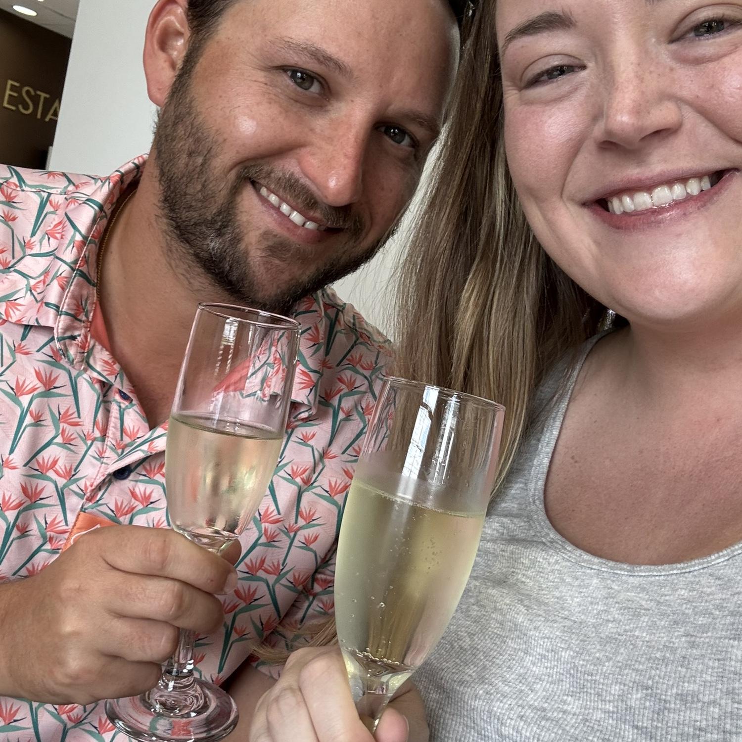 Chloe and Caleb celebrate engagement in Estero. 2025