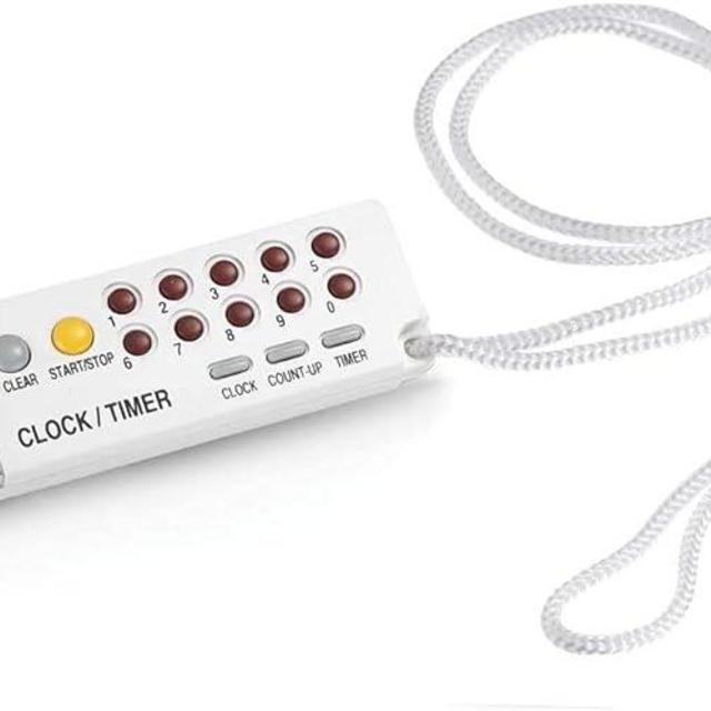 Polder Combination Clock, Timer and Stopwatch with Large, Easy-to-Read Digital Display, White
