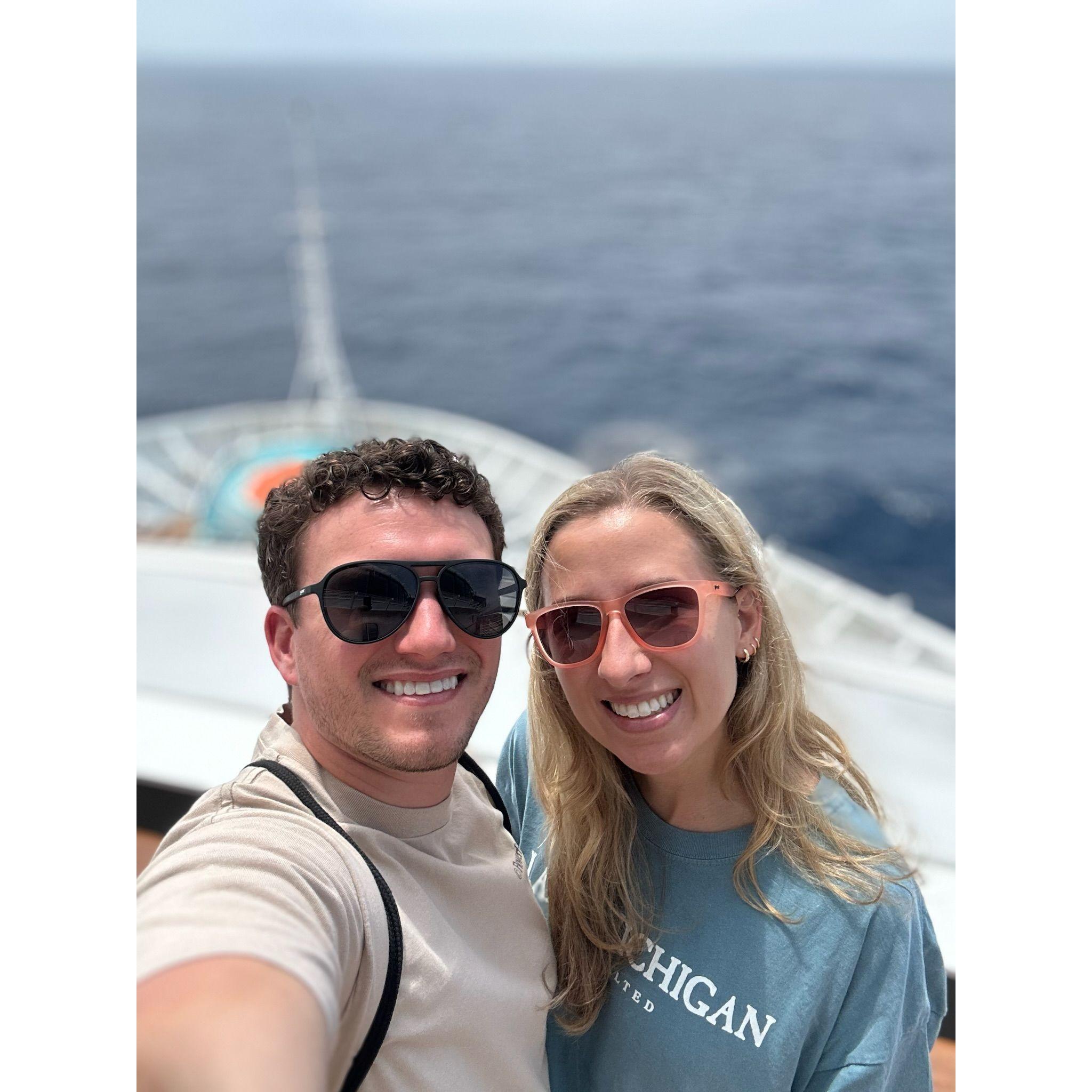 Our first vacation together! Cruise from LA to Mexico.