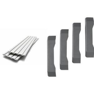 Gladiator GAWP042PBY GearWall, 4' Wall Storage Panels (2-Pack) with GAACGE4PPM Geartrack End Caps, 4-Pack