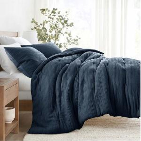 Waffle Textured Down Alternative Comforter Set | Linens & Hutch