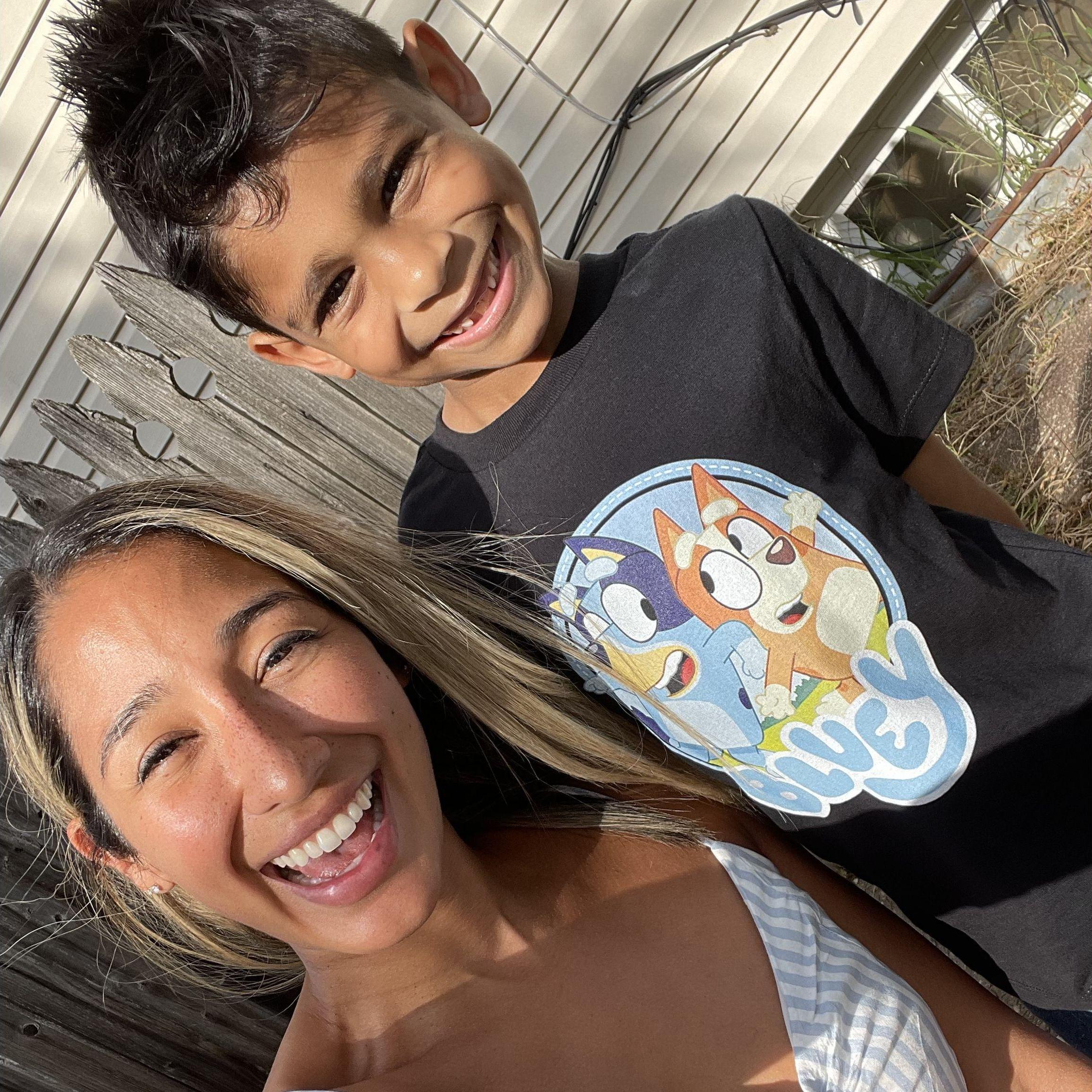 Special agent Sammy, the ring bearer/security enjoying some birthday fun with Jackie!