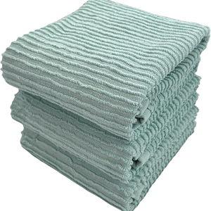 Kitchen Hand Dish Towels 100% Cotton, Seafoam