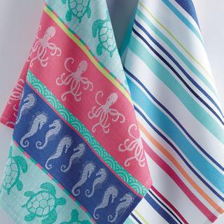 Beachy Keen Tea Towel, Set of 4