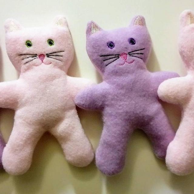 Kitty Shape or Furry Teddy Bear Catnip Toy