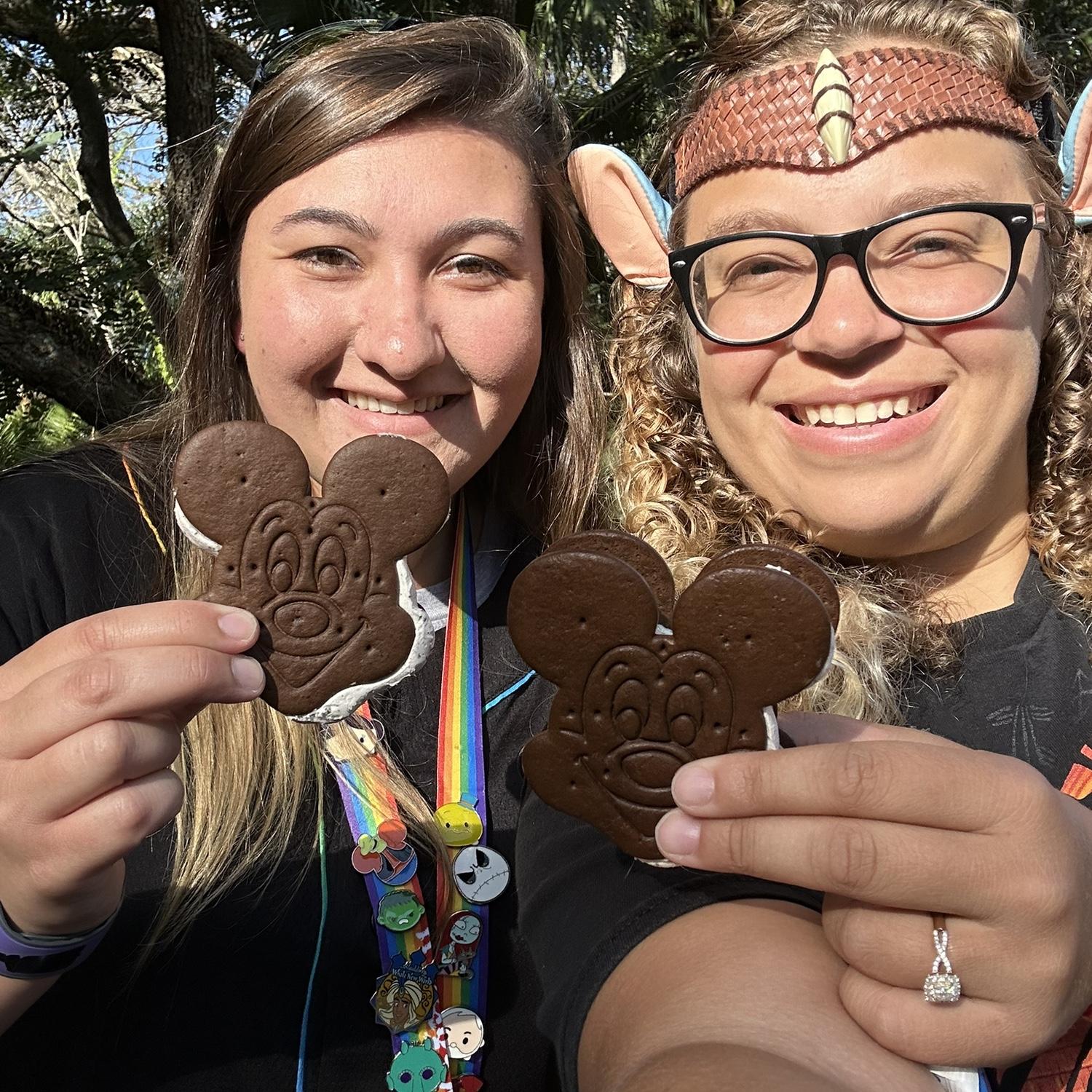 Of course we had to have our Mickey ice cream!