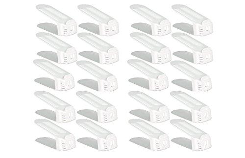 Shoe Slotz Space-Saving Storage Units in Ivory | As Seen on TV | No Assembly Required | Limited Edition Price Club Value Pack, 10 Piece Set - 2 Pack