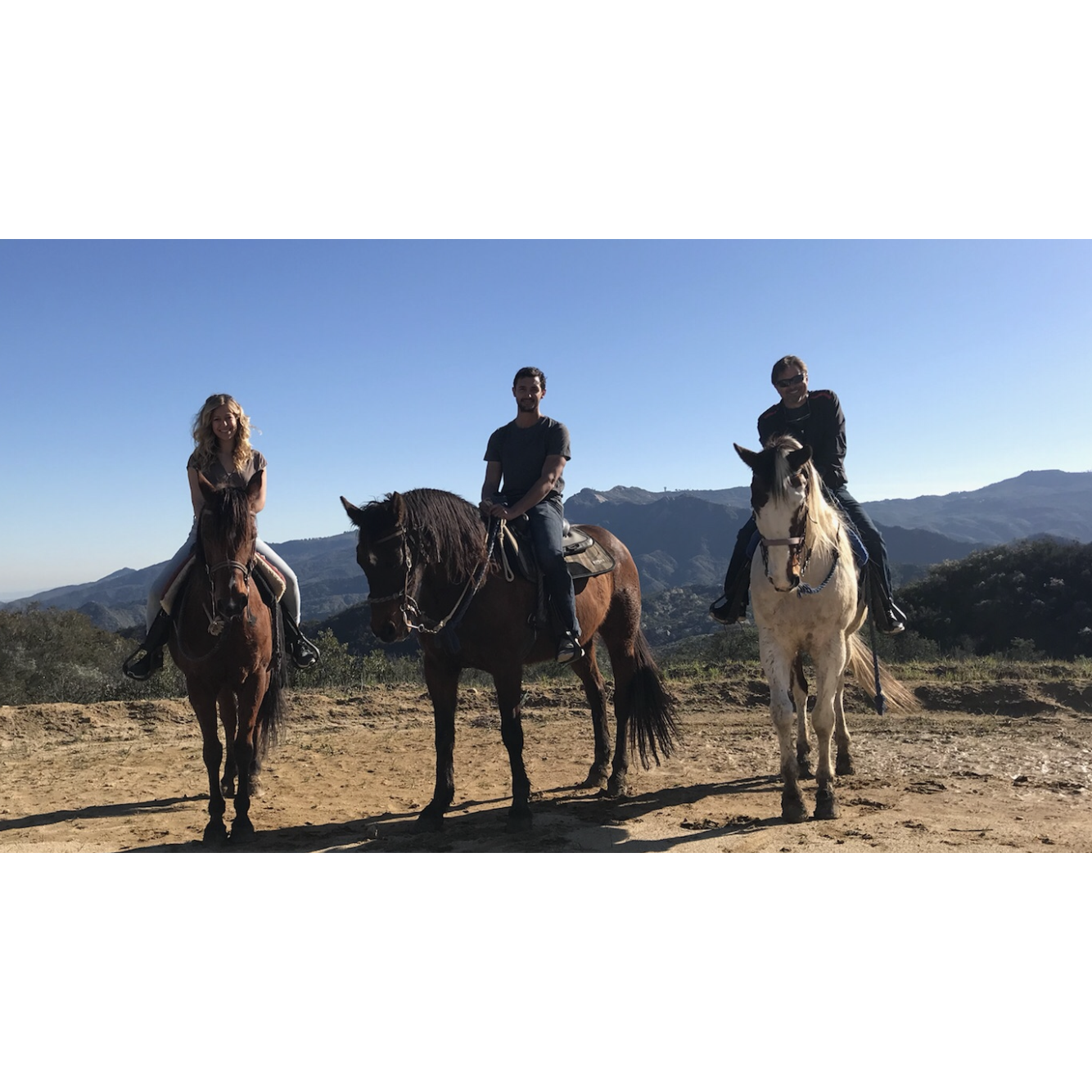 Horseback riding with my dad in Topanga, CA.  February 2019