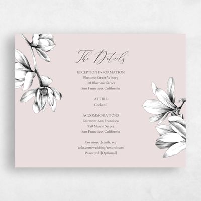 Blush, Pink Wedding Enclosure - Novela