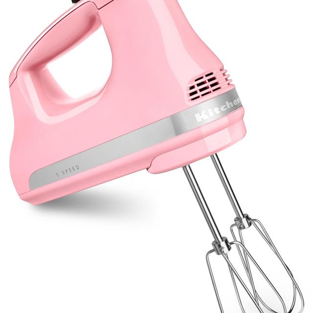 KitchenAid KHM512GU Ultra Power 5-Speed Hand Mixer, Guava Glaze