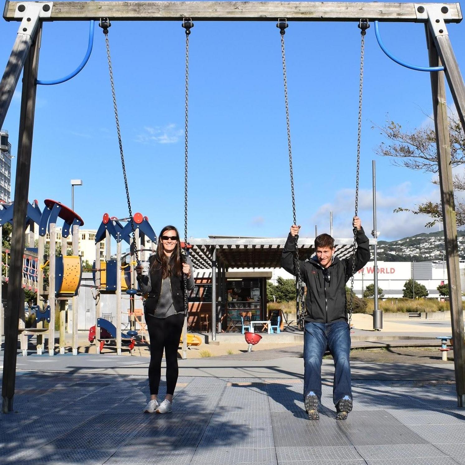 Can't we just play on the swings in Wellington all the time?