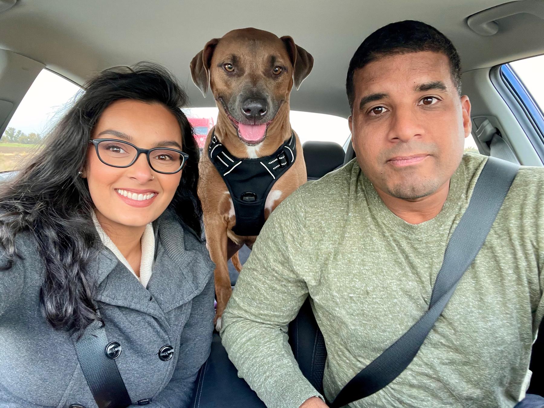 Maple’s first car trip!