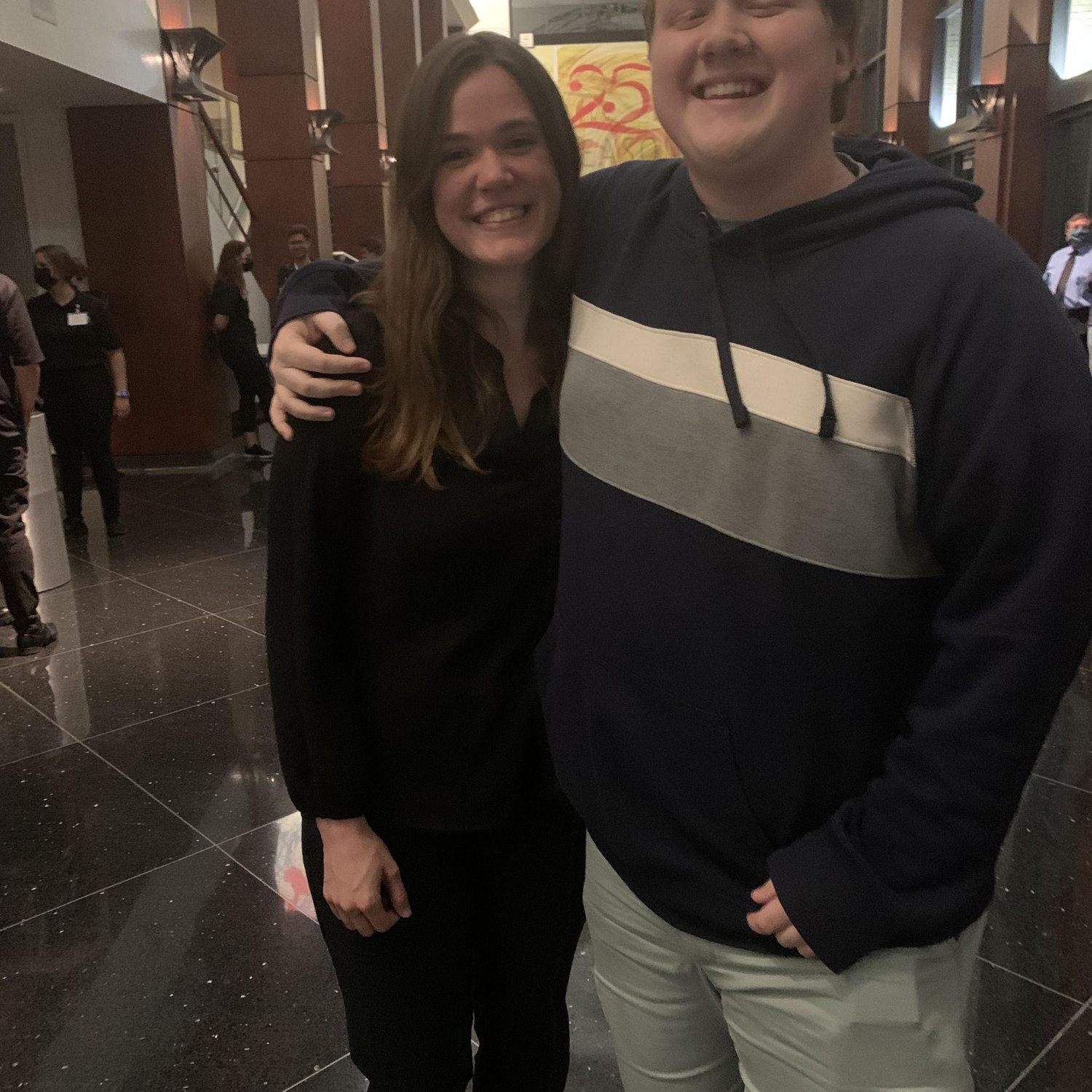 Matthew is always so supportive and comes to every one of my concerts! I can always hear him cheering for me, he lets me shine and feel more confident :) we show up for each other always!