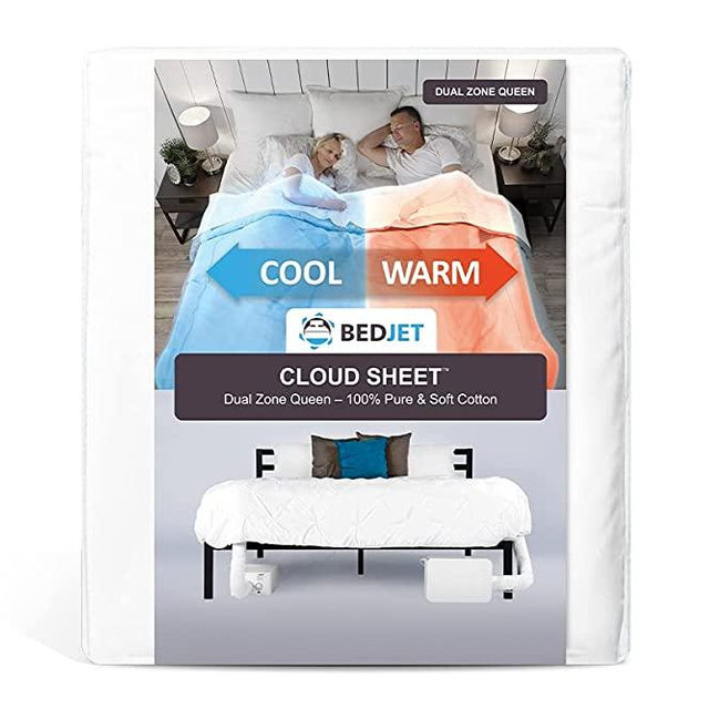 BedJet Cloud Sheet - Dual Zone Queen (Cooling, Heating & Climate Control just for Your Bed)