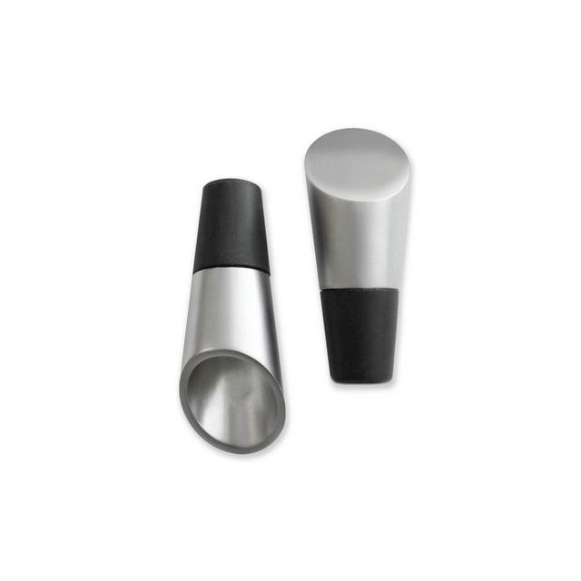 Wine Enthusiast Stopper/Pourer (Set of 2)