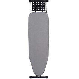 Jakeefud Deluxe Ironing Board with Heat Resistant Cover and Thicken Felt Pad, Heavy Sturdy Legs,Full Size Hanger Iron Board,Foldable (L-Grey)