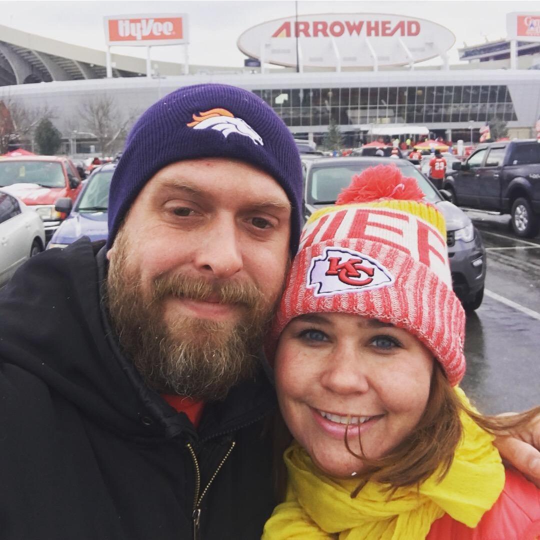Still trying to convert Andy into a Chiefs' fan.