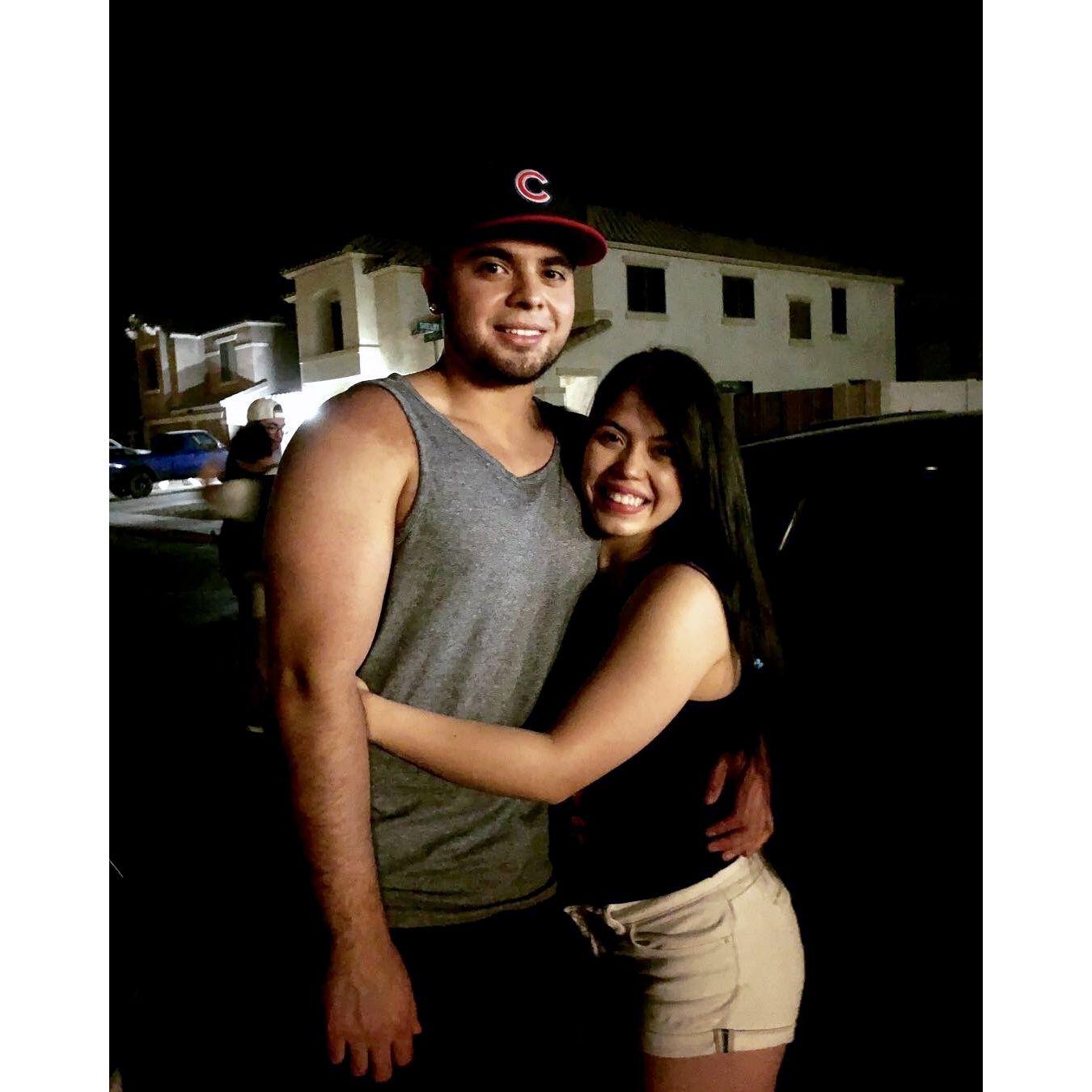 Our first picture together, 07/04/2018