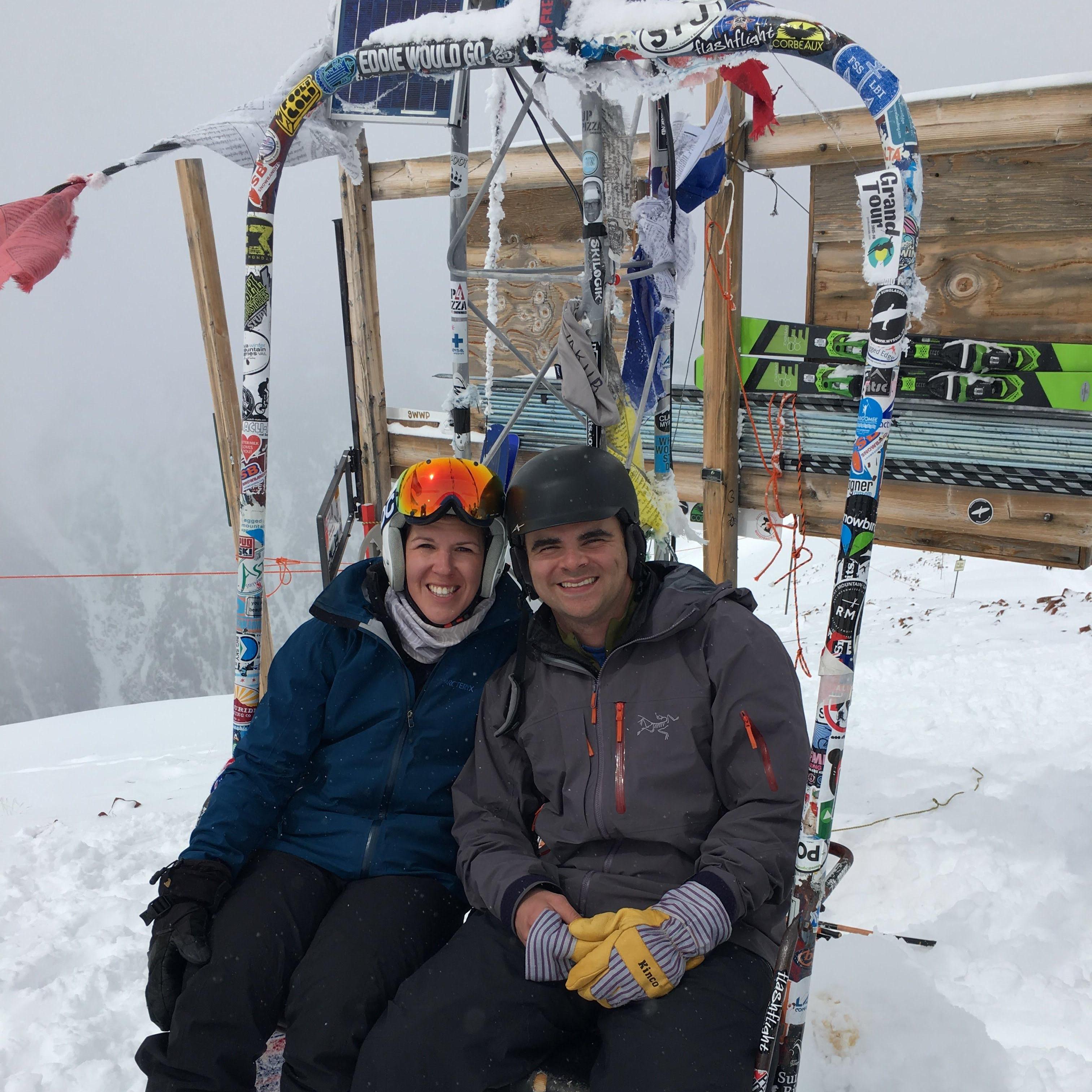 On top of the Aspen Highlands Bowl, 2016