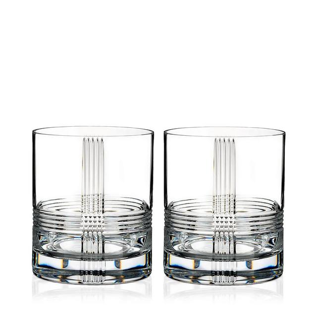 Rogaska Fan Club Double Old-Fashioned Glass, Set of 2