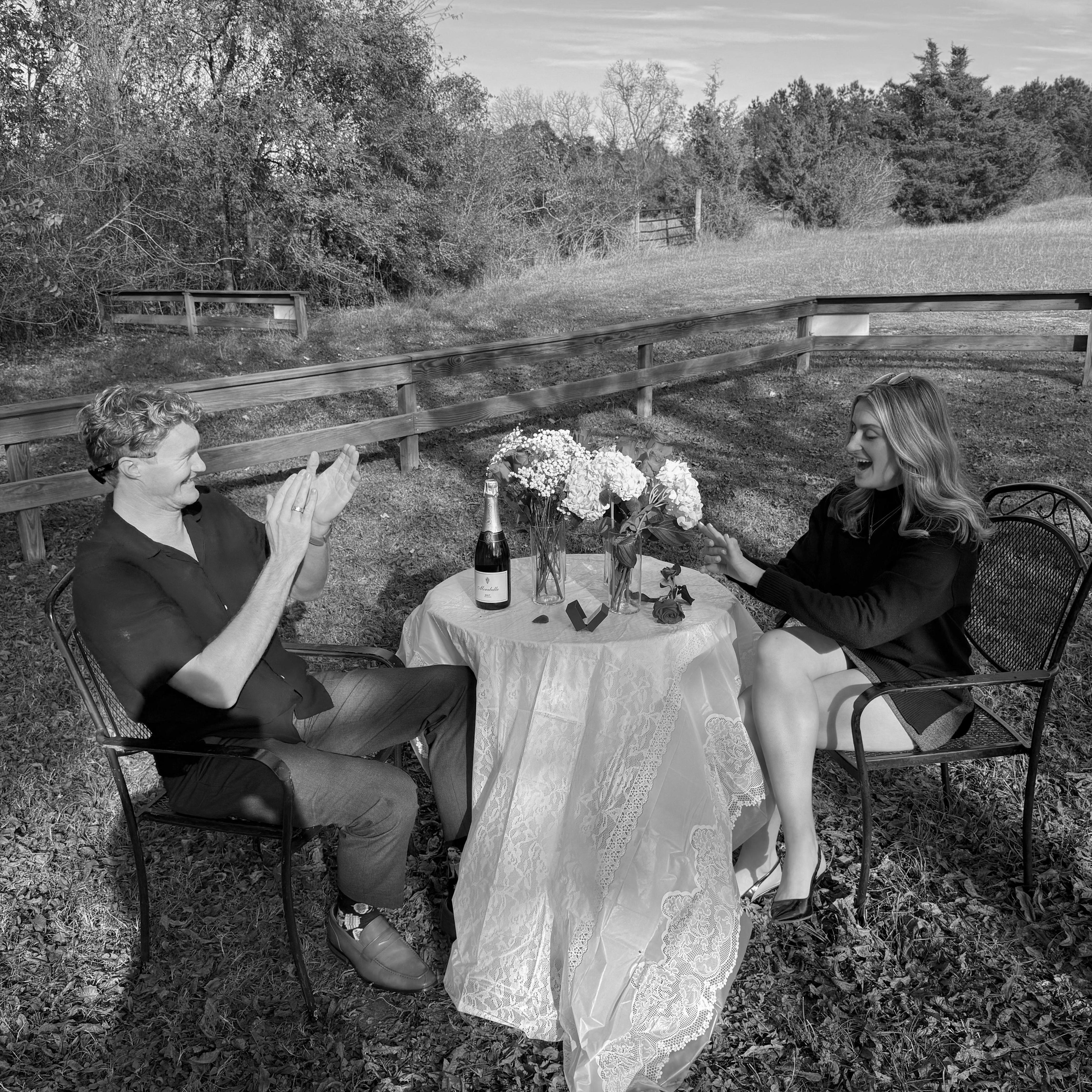 Right after Kevin proposed!