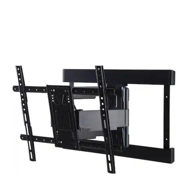 SANUS Elite - Super Slim Full-Motion TV Wall Mount for TVs 40"-90" - Low Profile - Sits 1.6" From the Wall With 20" of Extension - Black
