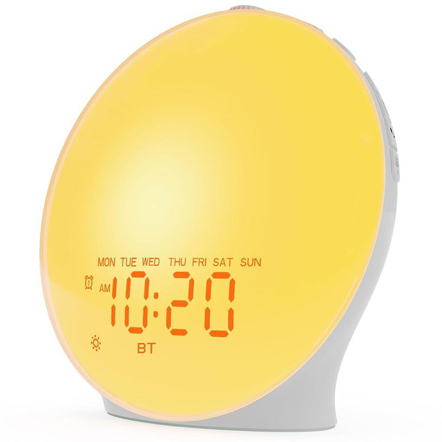 JALL Sound Machine White Noise Machine with 22 Soothing Sounds, 17 Night Lights, Bluetooth Speaker, Sleep Timer, Wake Up Light Sunrise Alarm Clock for Bedrooms, Ideal Gift for Baby, Kids, Seniors