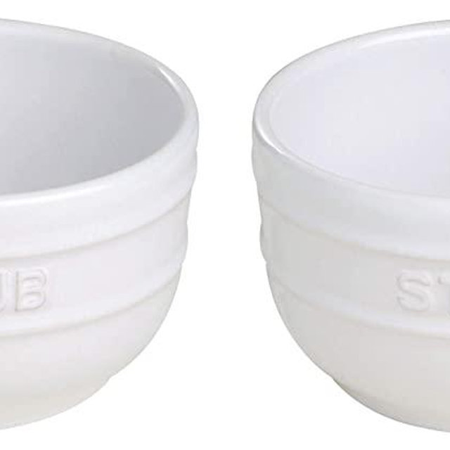 STAUB Ceramics Prep Bowl Set, 2-piece, White