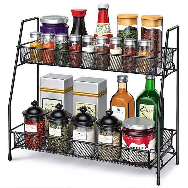 Bathroom Organizer Countertop,Spice Rack Organizer for Cabinet,Bathroom Counter Organizer, Kitchen Countertop Organizer, Bathroom Vanity Organizer by SPISPI