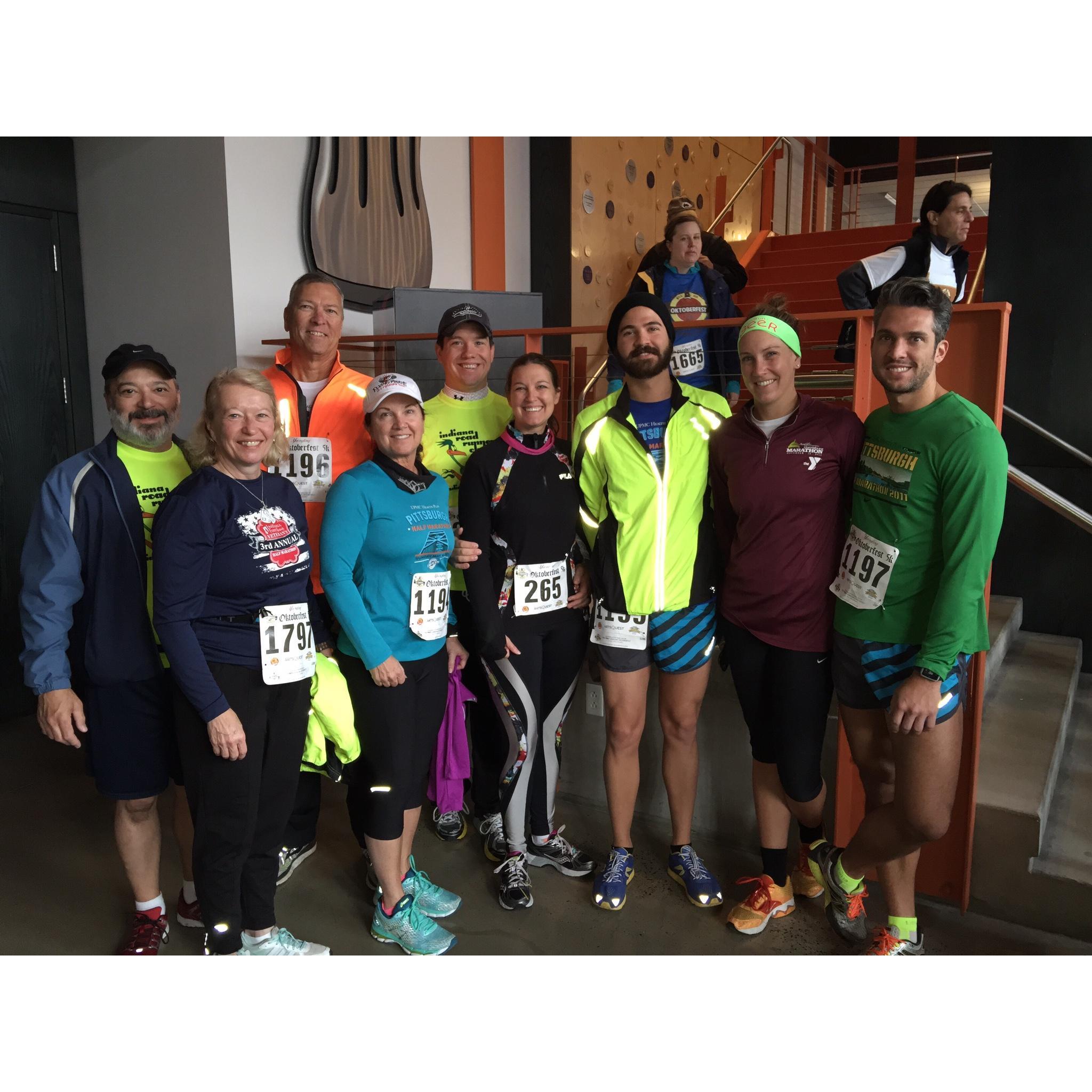 Oktoberfest Yuengling 5k with the Leopold family and friends