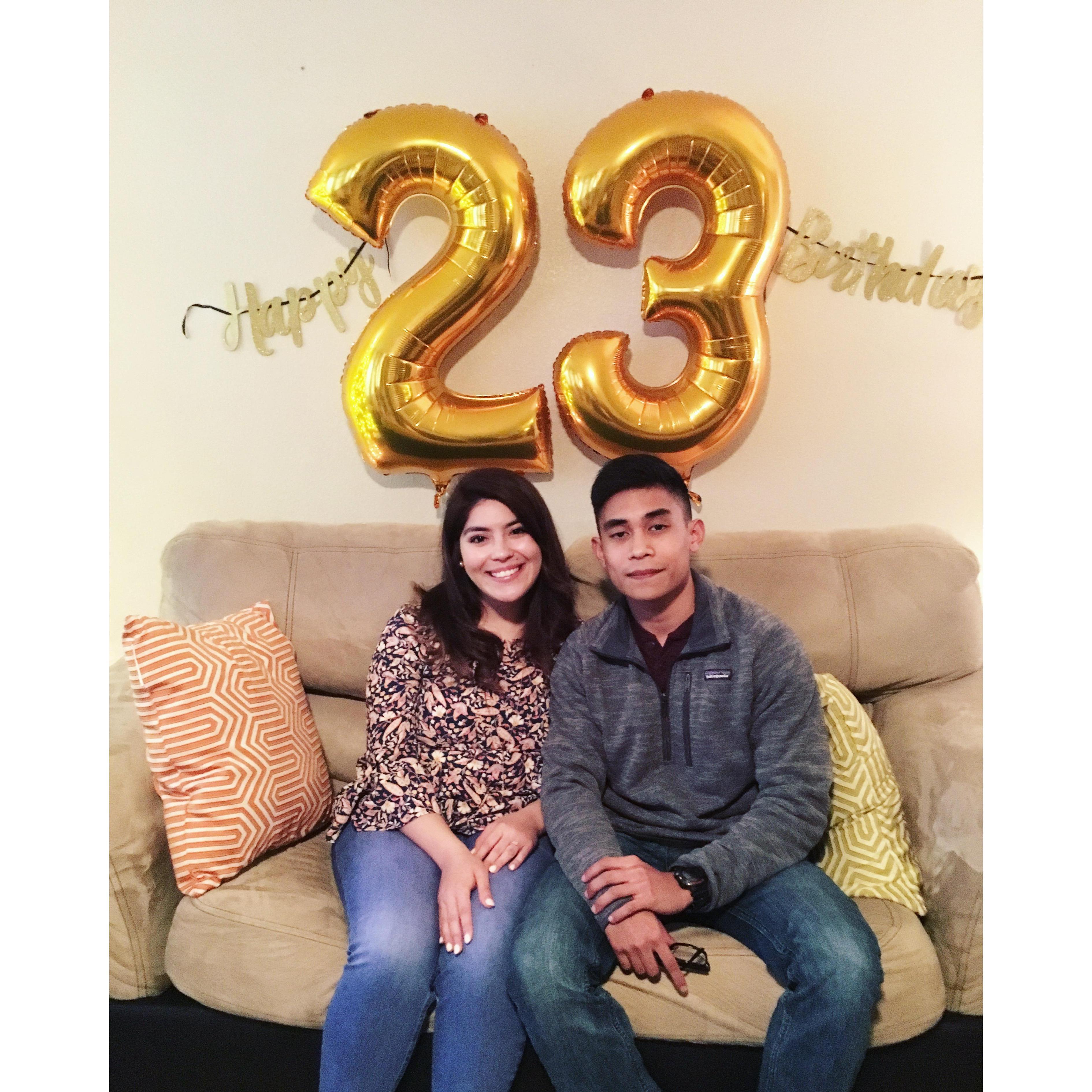 Christmas day, my 23rd birthday!